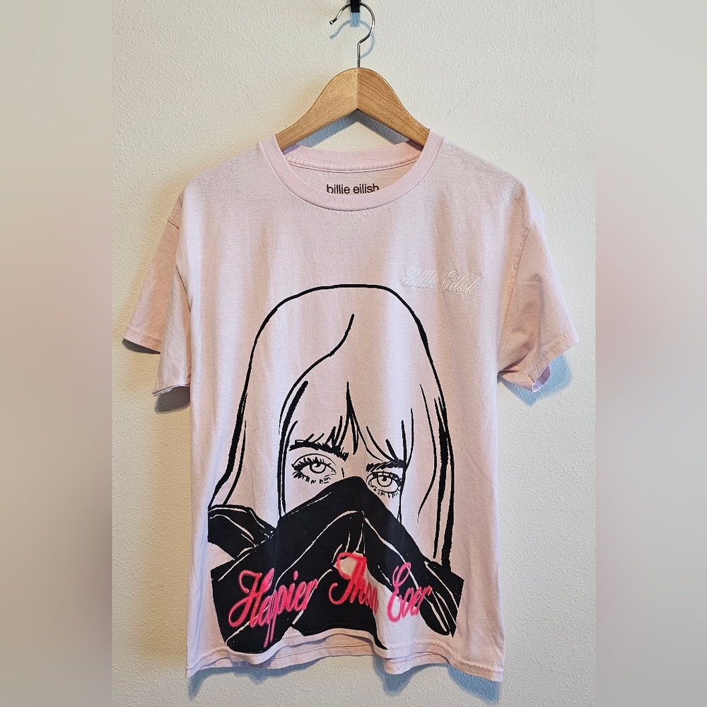 Billie Eilish "Happier Than Ever" embroidered Shirt MED